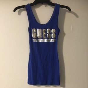 Guess royal blue tank top